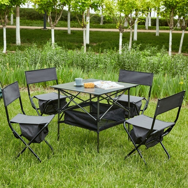 3Piece or 5Piece Folding Table and Chairs Set