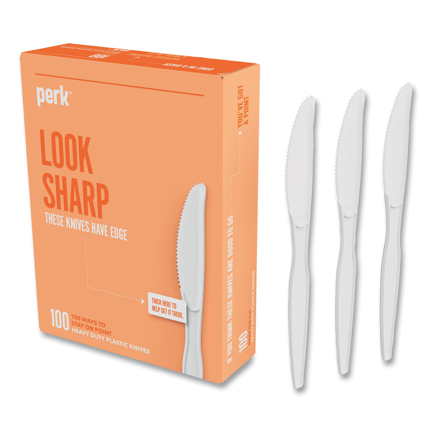 Heavyweight Plastic Cutlery by Perkandtrade; PRK24390996