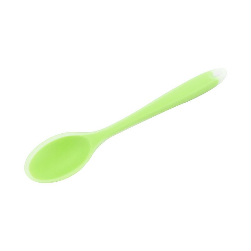 Silicone Dinner Dessert Spoon Serving Utensil For Kitchen Restaurant Coral