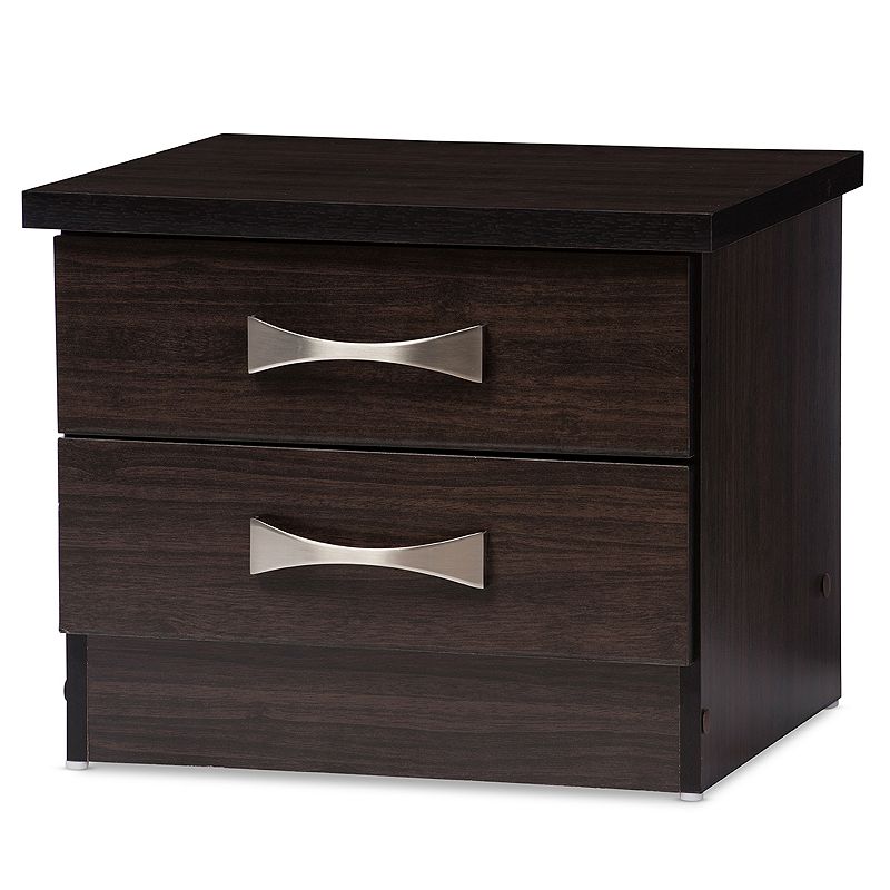 Baxton Studio Colburn 2-Drawer Nightstand