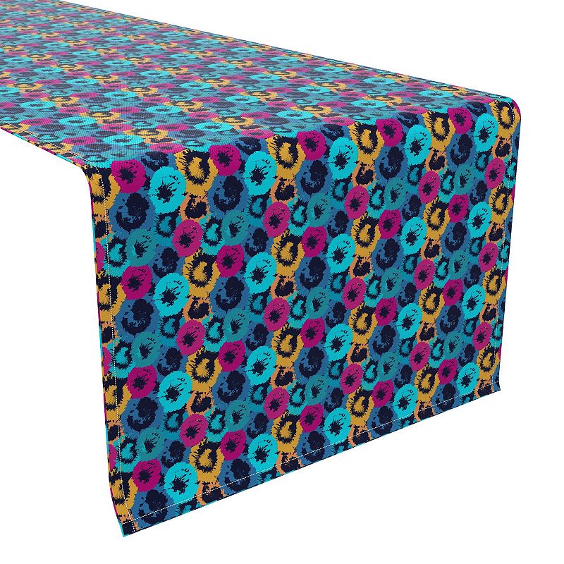 Table Runner， 100% Cotton， 16x108， Floral 198