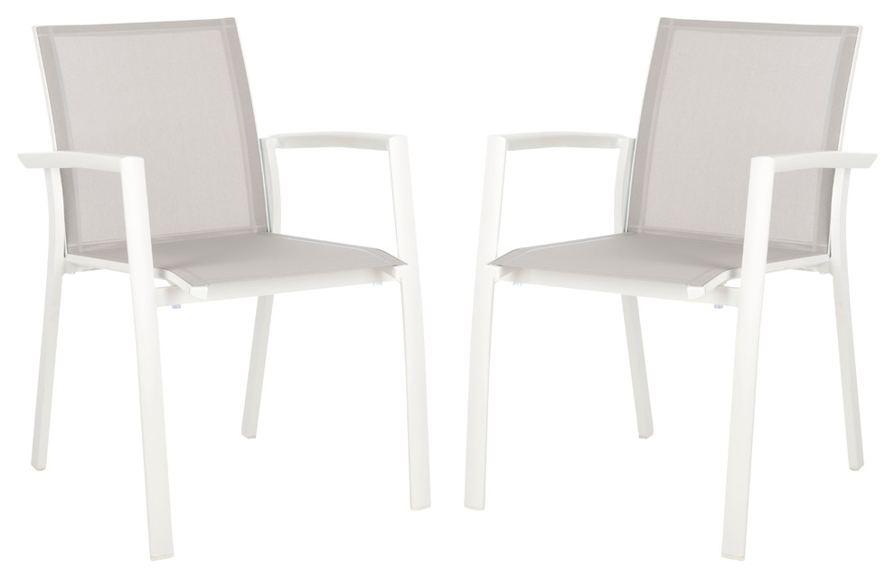 Studio Seven Negan Chair  Set of 2   Contemporary   Outdoor Dining Chairs   by Safavieh  Houzz