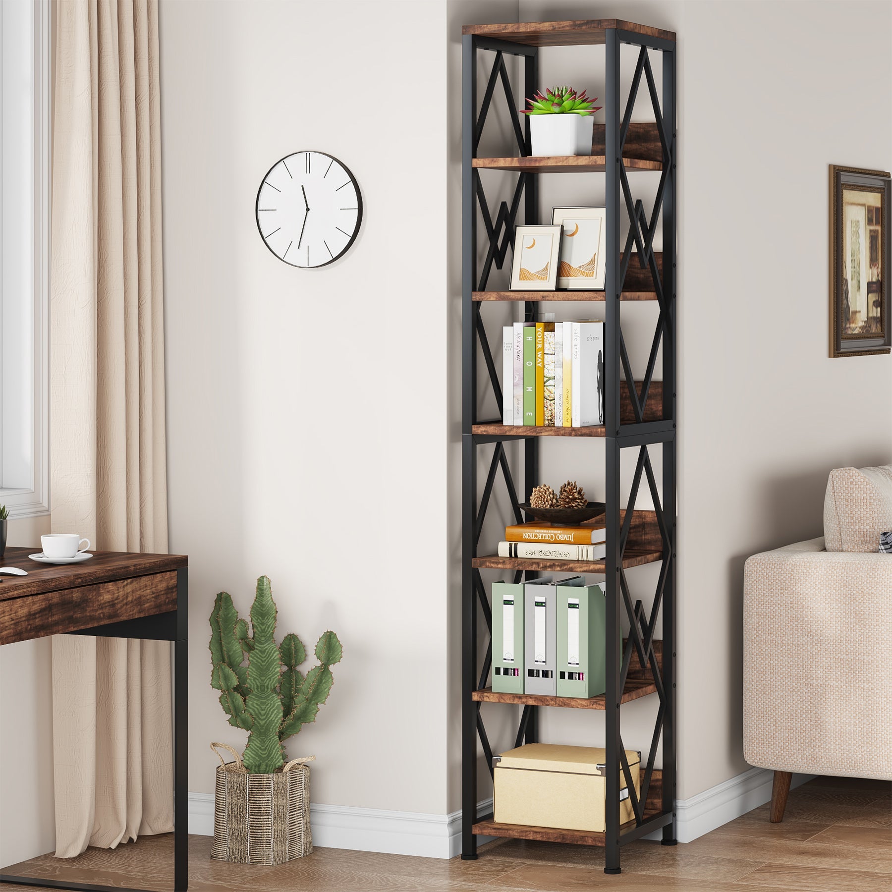 6-Tier Bookshelf, 75