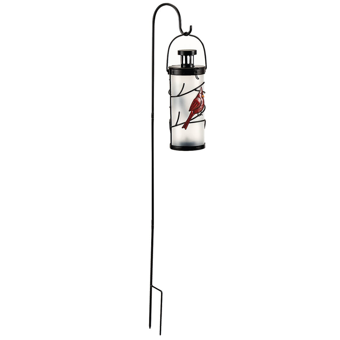 Solar Cardinal Lantern with Hook