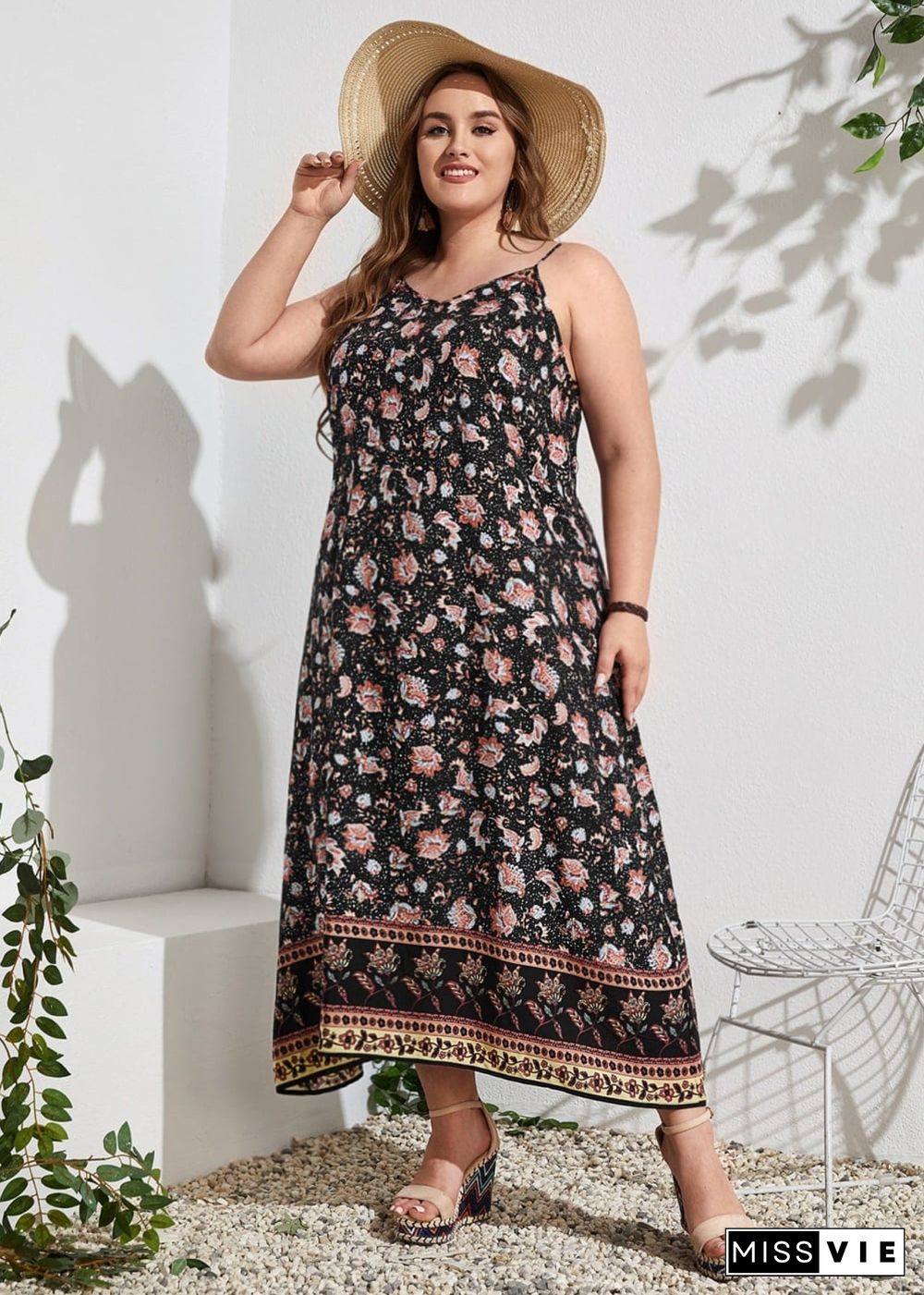 Boho Plus Size Avery Maxi Dress For Women