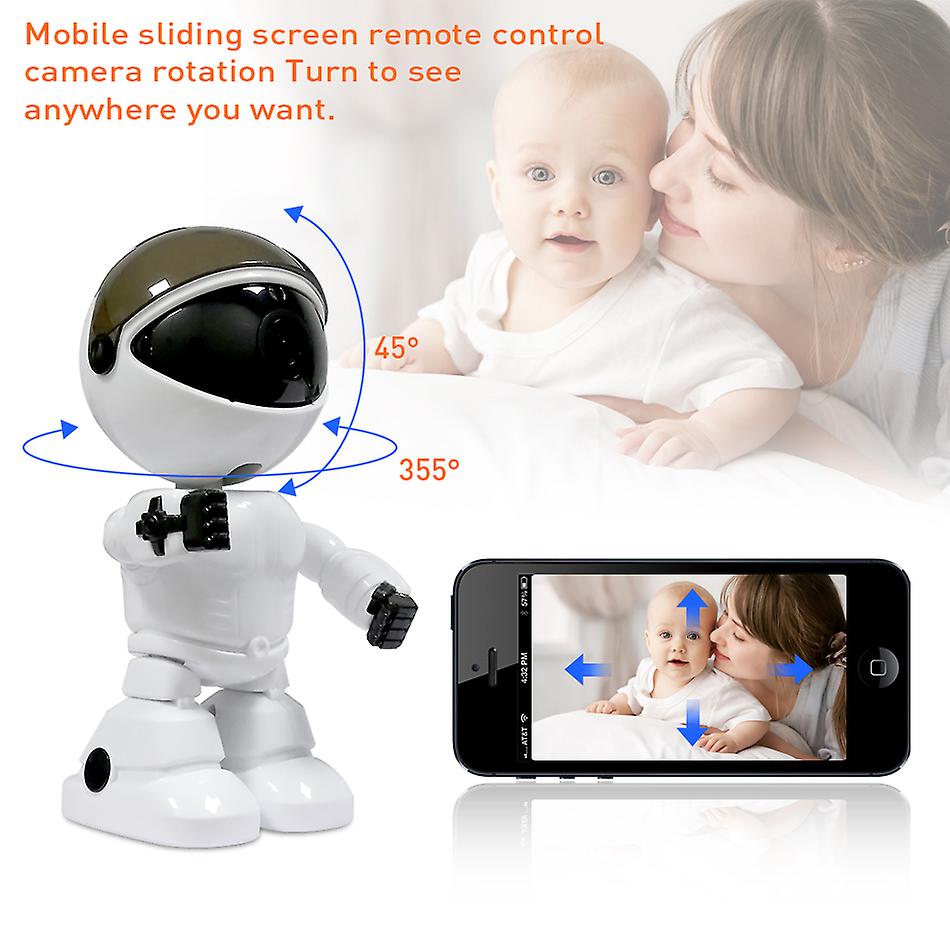 1080p Home Security Wireless Camera Robot Intelligent Motion Detection Auto tracking Baby Monitor Two way Audio Surveillance Camera