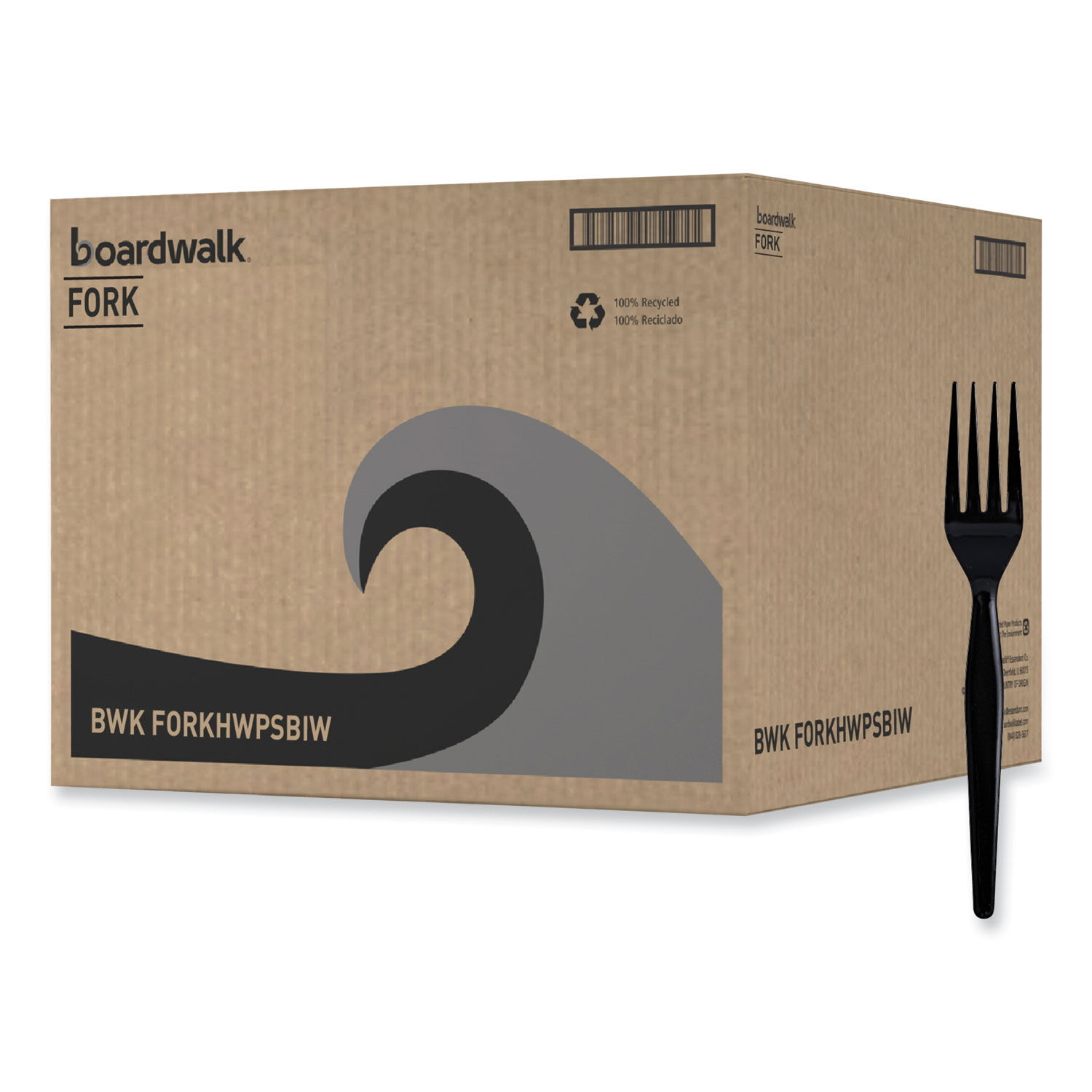 Heavyweight Wrapped Polystyrene Cutlery by Boardwalkandreg; BWKFORKHWPSBIW