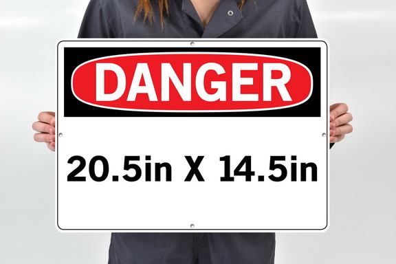 Vestil  SI D 62 E AL 063 sign danger 62 20.5x14.5 ...