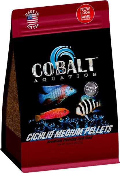 Cobalt Aquatics Cichlid Medium Pellet Fish Food