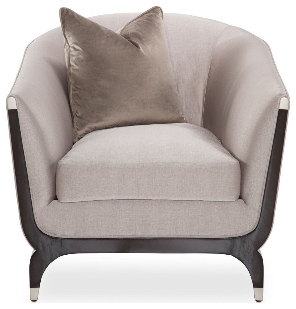 Aico Amini Paris Chic Matching Chair in Espresso   Transitional   Armchairs And Accent Chairs   by AMOC  Houzz