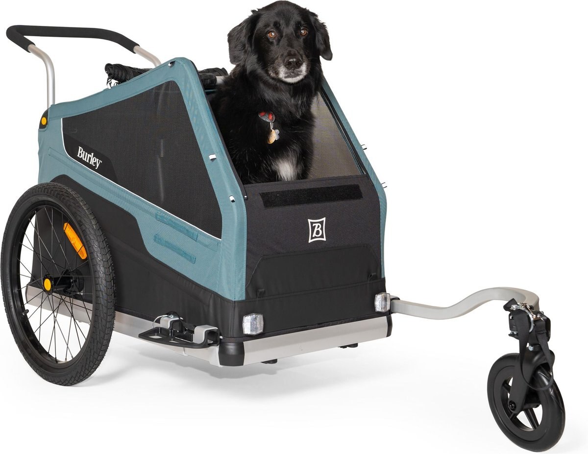 Burley Bark Ranger Dog Bicycle Trailer， Blue Spruce