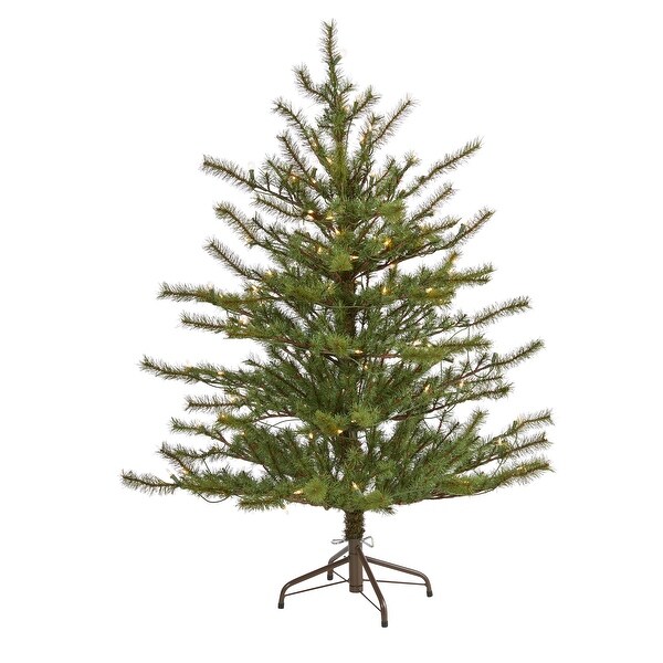 4' Vancouver Mountain Pine Christmas Tree with 100 Clear Light