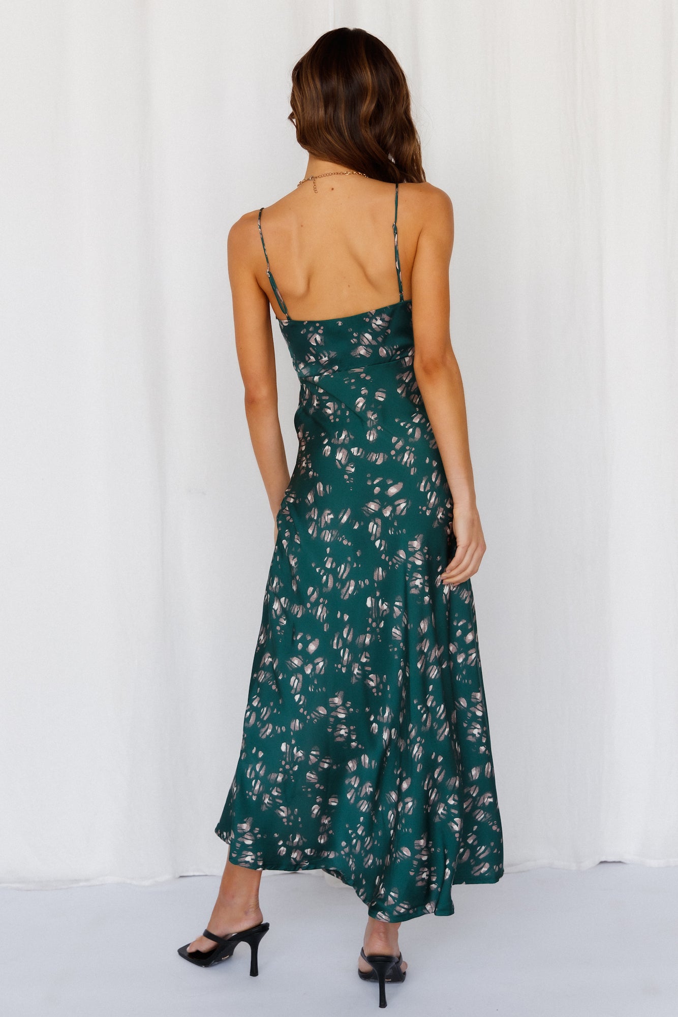 Gimme Whiplash Midi Dress Green