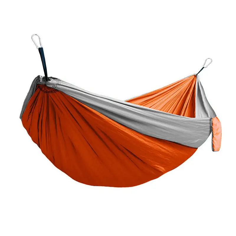 2023 custom cheap portable outdoor hammock lightweight nylon camping hammock double hammocks to sleep well