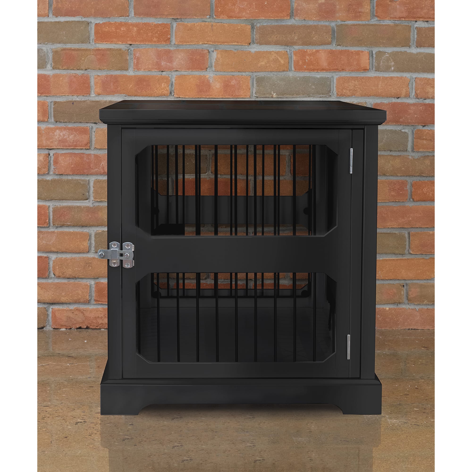 Zoovilla Slide Aside Crate And End Table In Black， 35.43