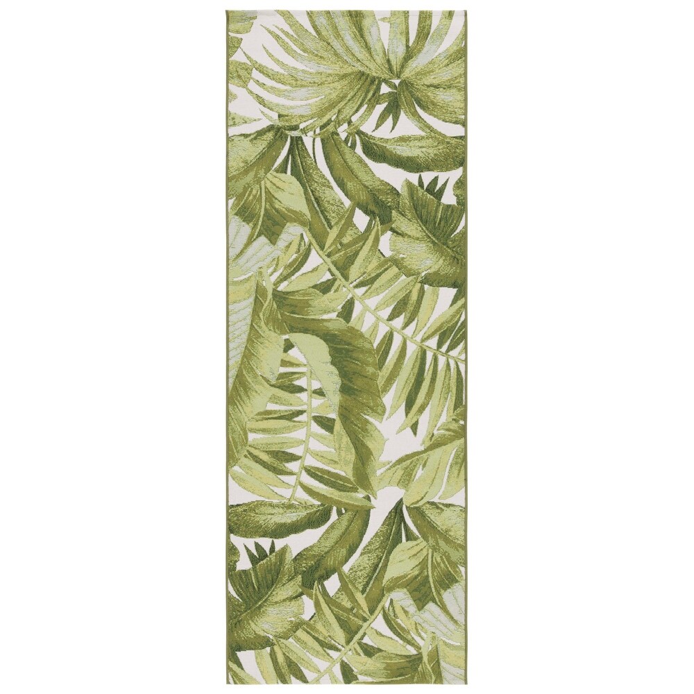 SAFAVIEH Barbados Ennia Tropical Indoor/Outdoor Waterproof Rug