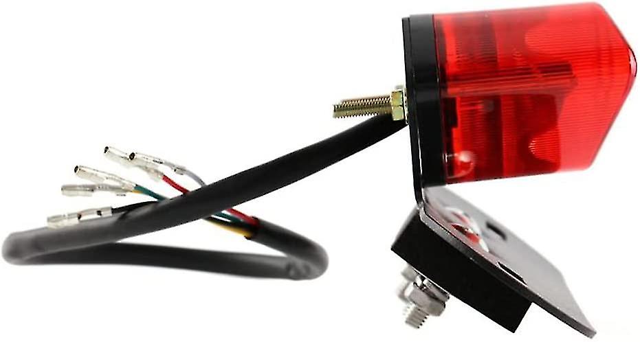 Rear Light Rear Trailer Light Universal Motorcycle Parking Brake Signal Light Indicator Waterproof (black Red) (1pcs)