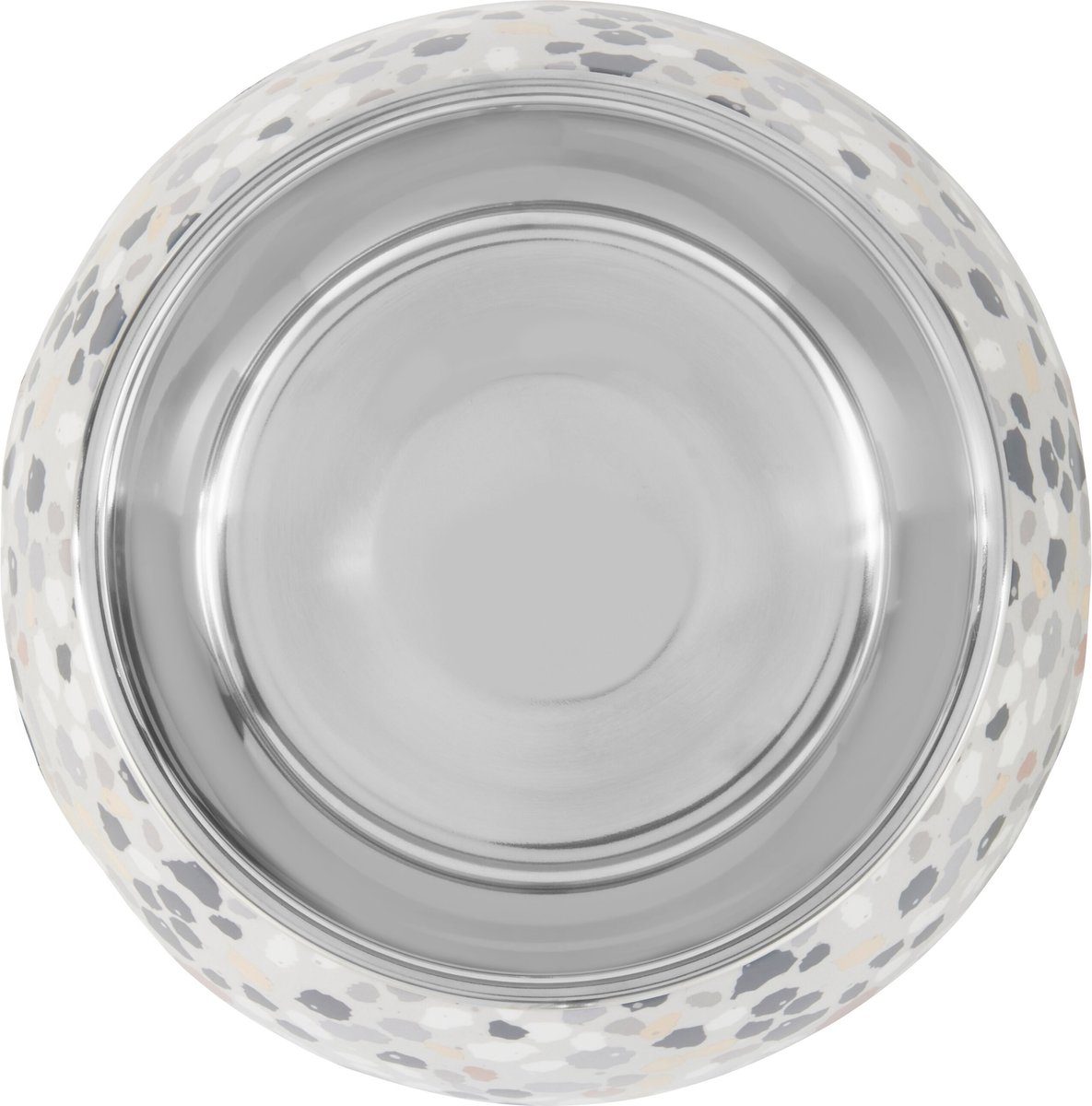 Frisco Terrazzo Design Stainless Steel Dog and Cat Bowl