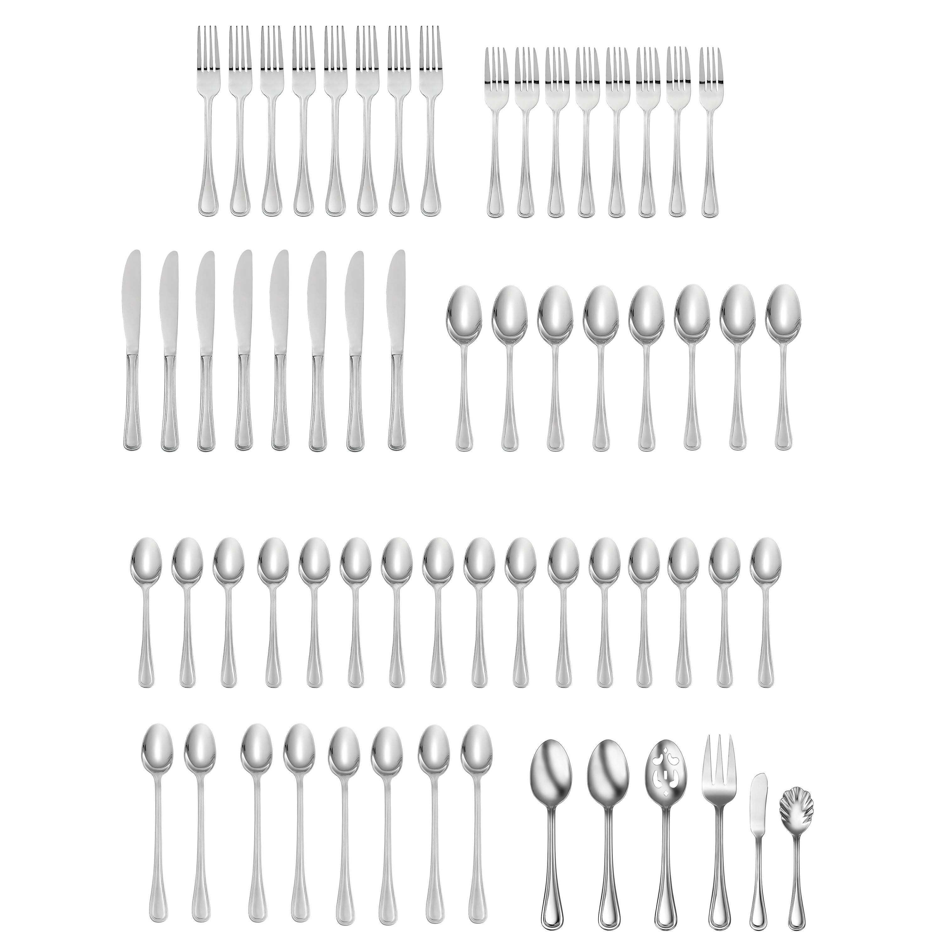 Tress 62 Piece Everyday Flatware Set