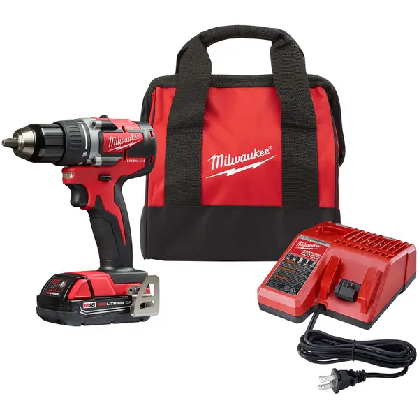 Milwaukee 2801-21P M18 Compact Brushless 1/2 Drill/Driver Kit