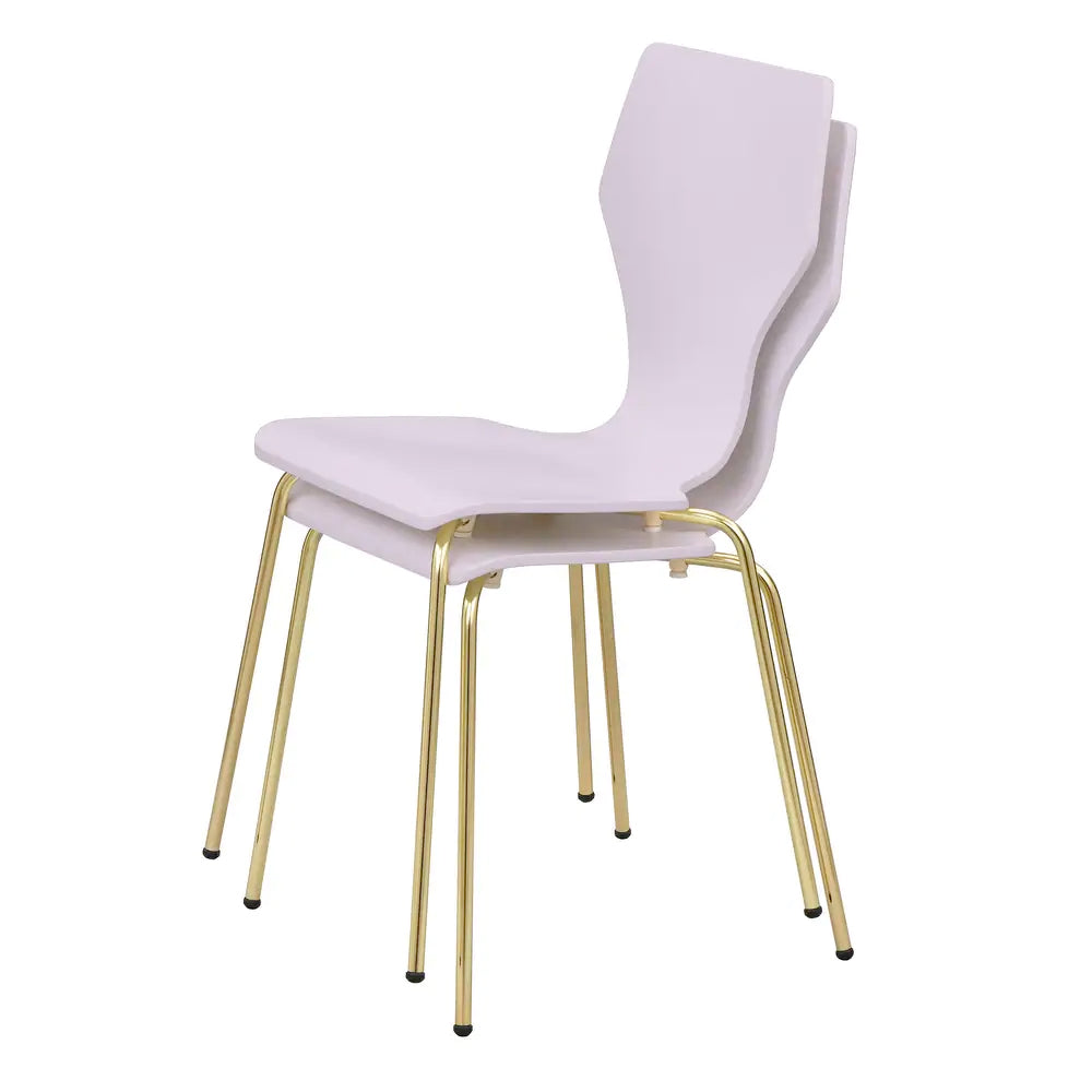 angelo:HOME Dining Chairs - Enna Bentwood/Metal set of 2 (Lilac)