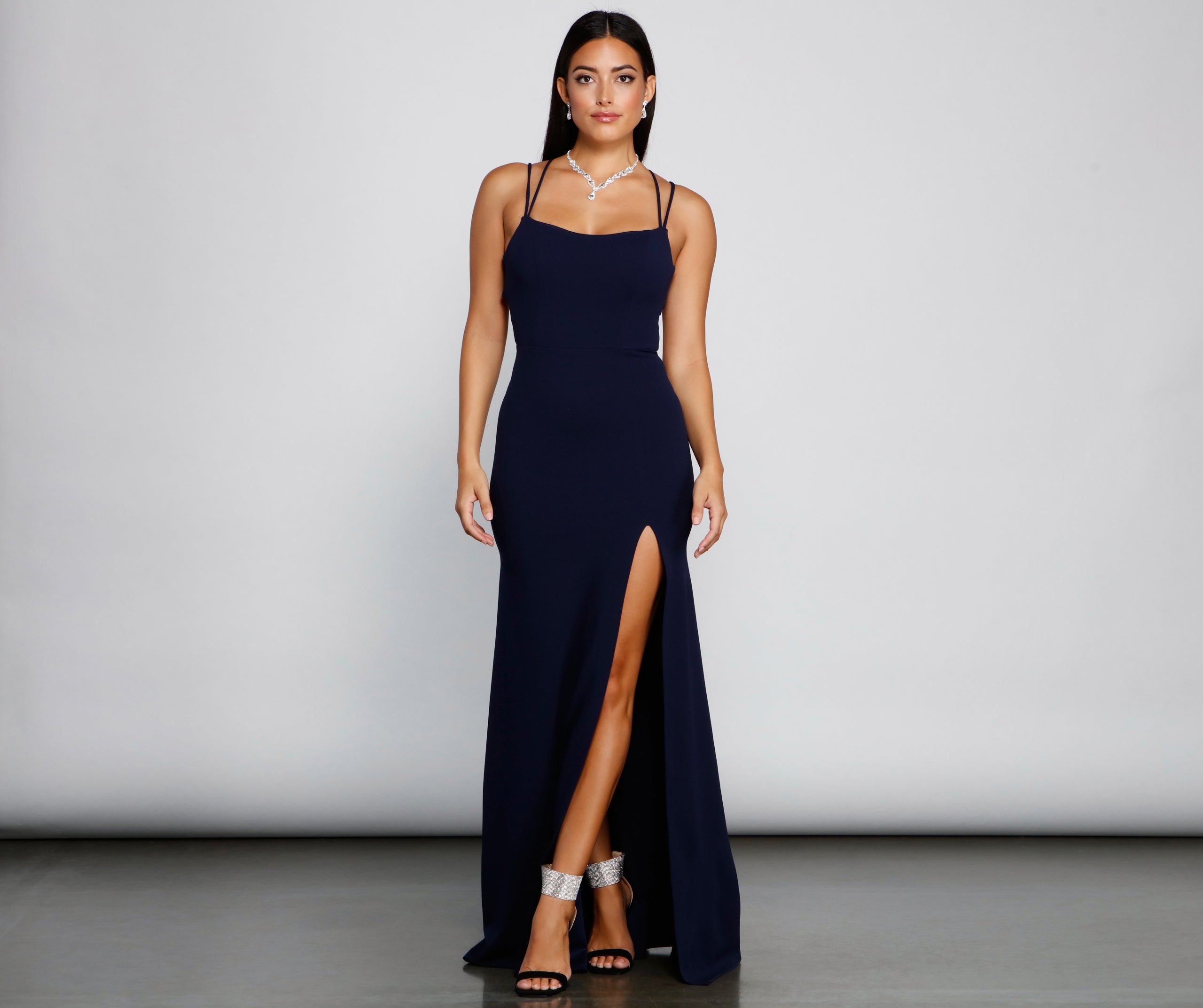 Jaelynn Formal Open Back A-Line Dress