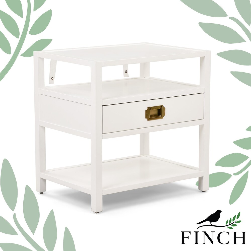 Finch Lockwood Side Table  White