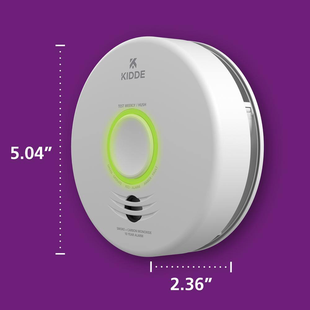 Kidde Smart Smoke and Carbon Monoxide Detector Hardwired with Voice Alert 21031042