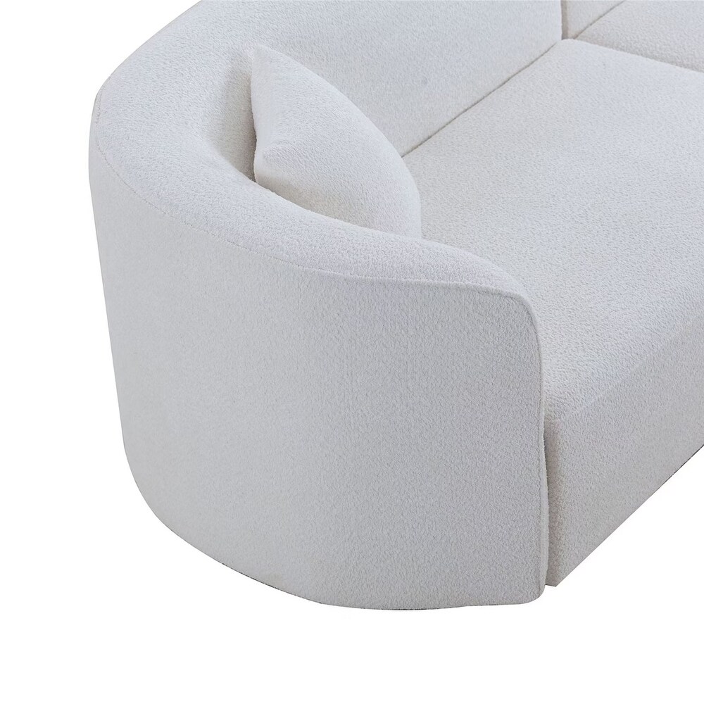 Luxury Modern Style Living Room Upholstery Curved Sofa   126\