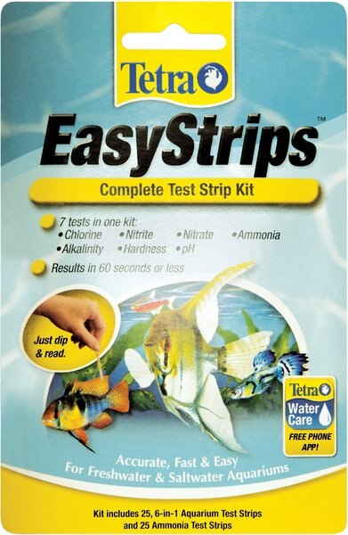 Tetra EasyStrips Complete Freshwater and Saltwater Aquarium Test Strips