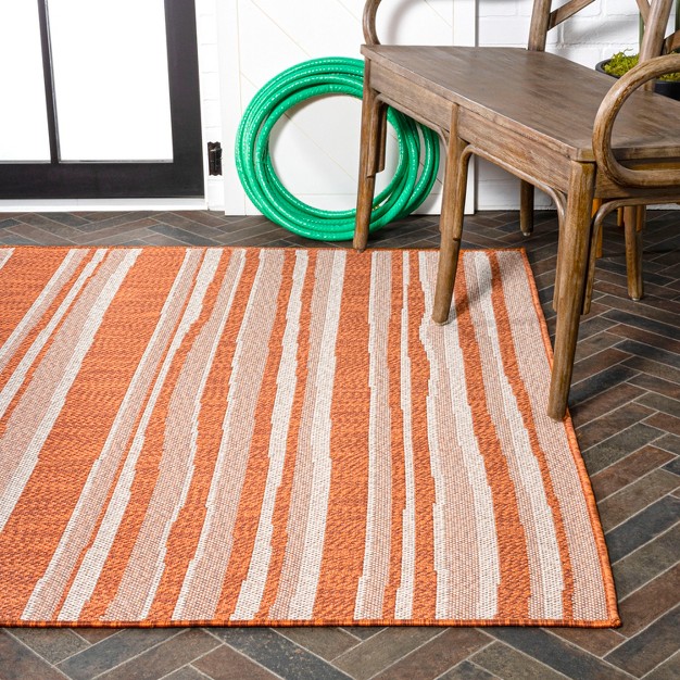 Castara Wavy Stripe Modern Indoor outdoor Area Rug Jonathan Y