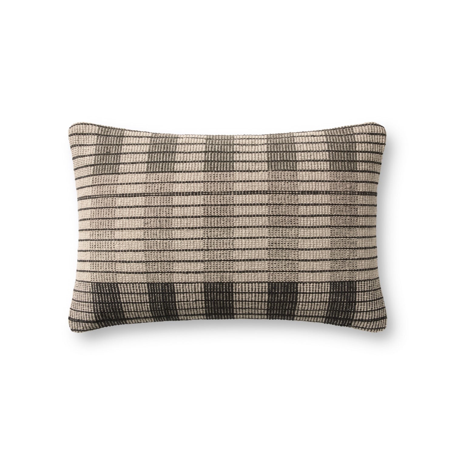 Hand Woven Ivory / Black Pillow