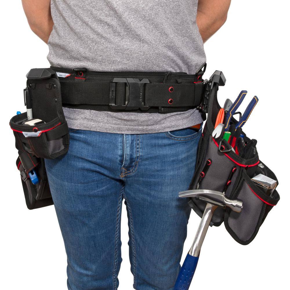 PROLOCK 4-Piece 12-Pocket Contractor Tool Belt Rig PLS643