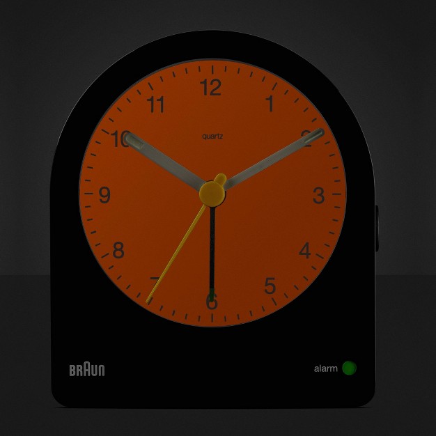 Braun Classic Analog Alarm Clock With Snooze And Continuous Backlight Black