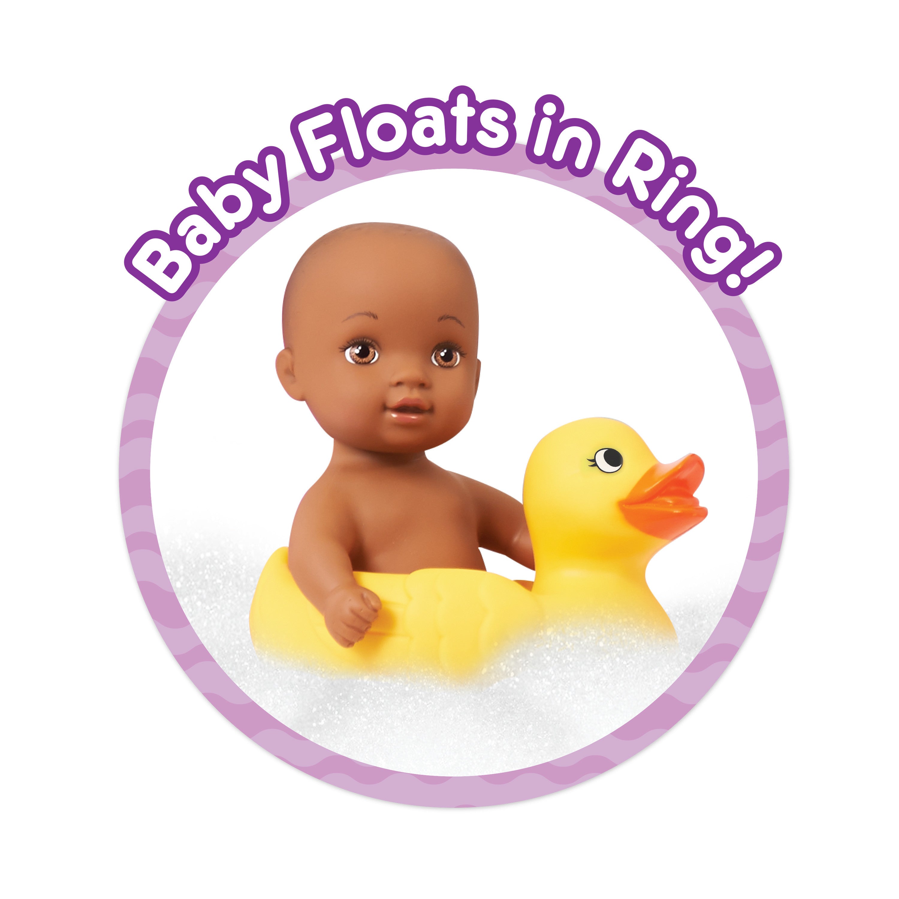 Waterbabies Doll Bathtime Fun， Duckie， Water Filled Baby Doll，  Kids Toys for Ages 3 Up， Gifts and Presents