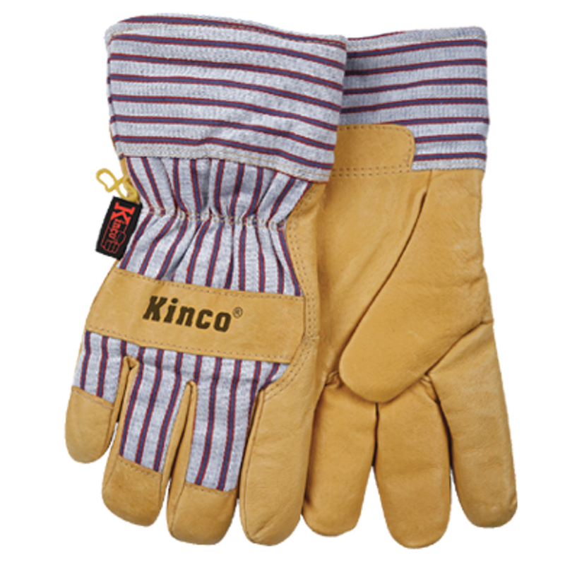 Kinco Men\u0027s Outdoor Suede Work Gloves Yellow L 1 pair