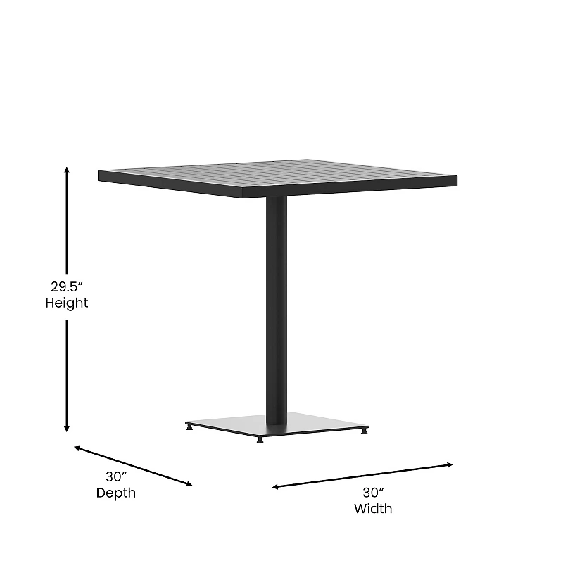 Flash Furniture Lark Outdoor Patio Bistro 30 Dining Table