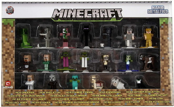 Minecraft Nano Metalfigs 20 Pack Wave 1  1.65 Inch...