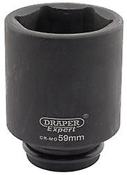 Draper 5087 Expert 59mm 3/4 Square Drive Hi-Torq 6 Point Deep Impact Socket