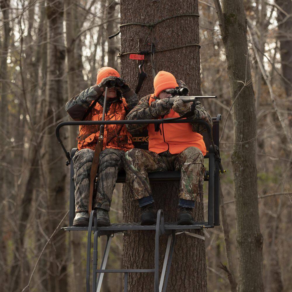 RIVERS EDGE Lockdown 21 ft. 2-Man Ladder Treestand LD202E