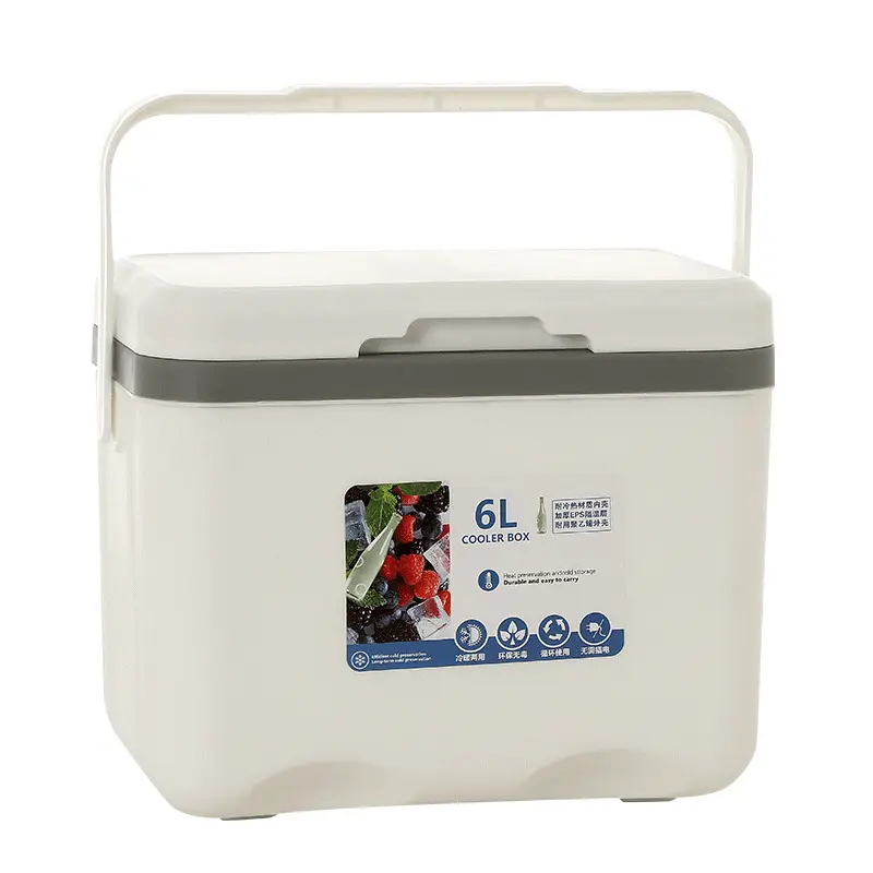 6L 30L Insulated Ice Cooler Box Thickened Food Grade PP liner Cooler Box for Camping Party