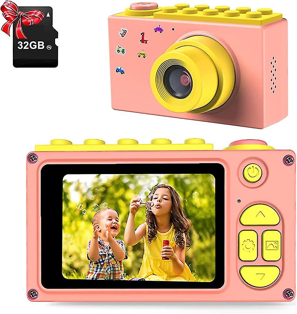 Kids Camera， Video Camera With Tf Card / 4x Digital Zoom / 8mp / 2 Inch Lcd