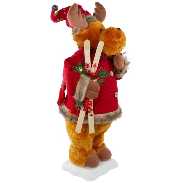 Lighted and Animated Musical Moose Christmas Figure