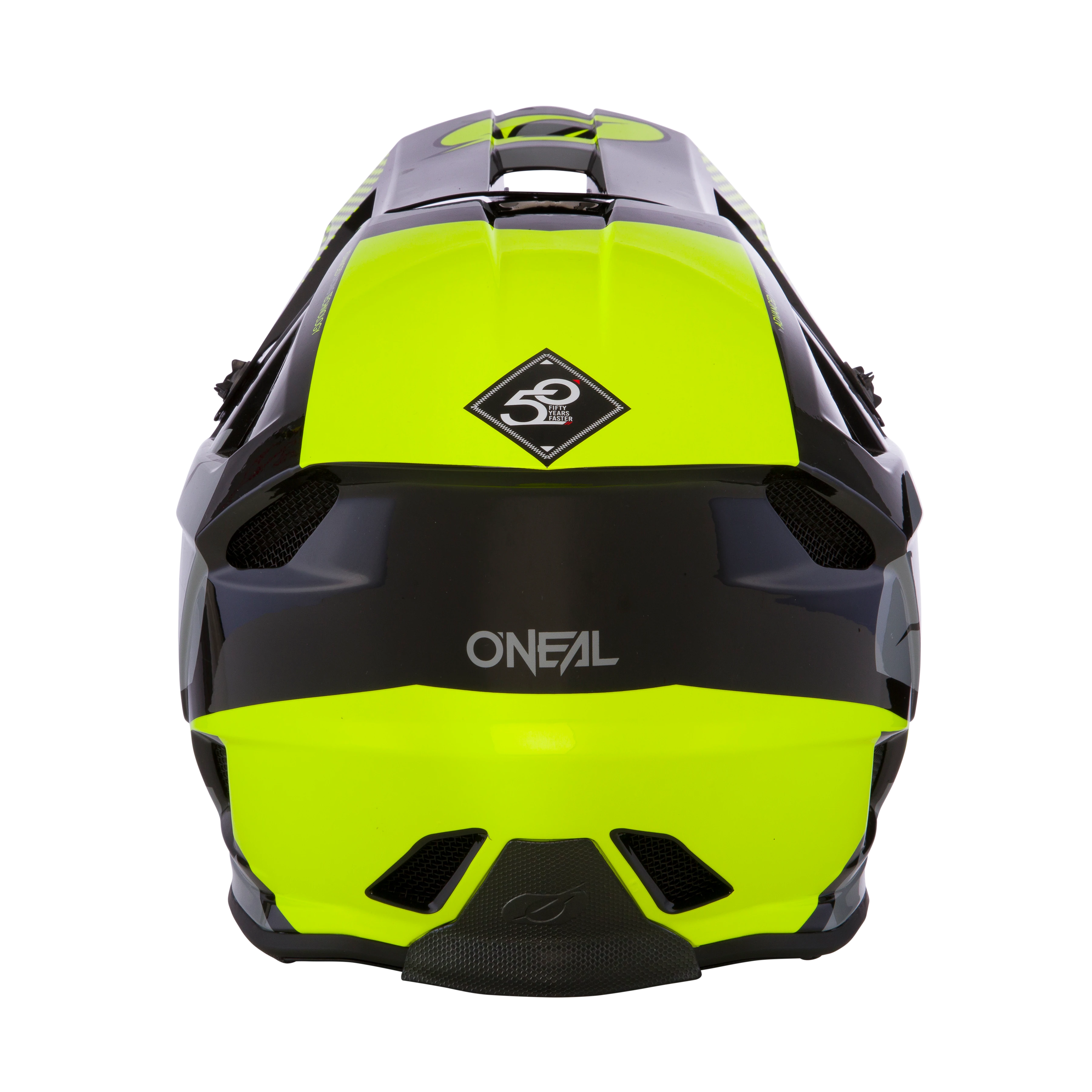 O'Neal Blade Polyacrylite Full Face Helmet - Ace - Neon Yellow-Gray