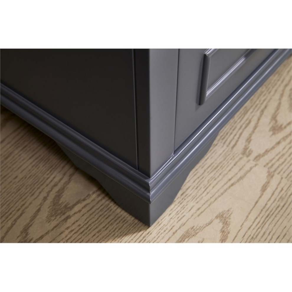 Stufurhome Danna 24 in. x 34 in. Grey Engineered Wood Laundry Sink   Transitional   Utility Sinks   by Homesquare  Houzz