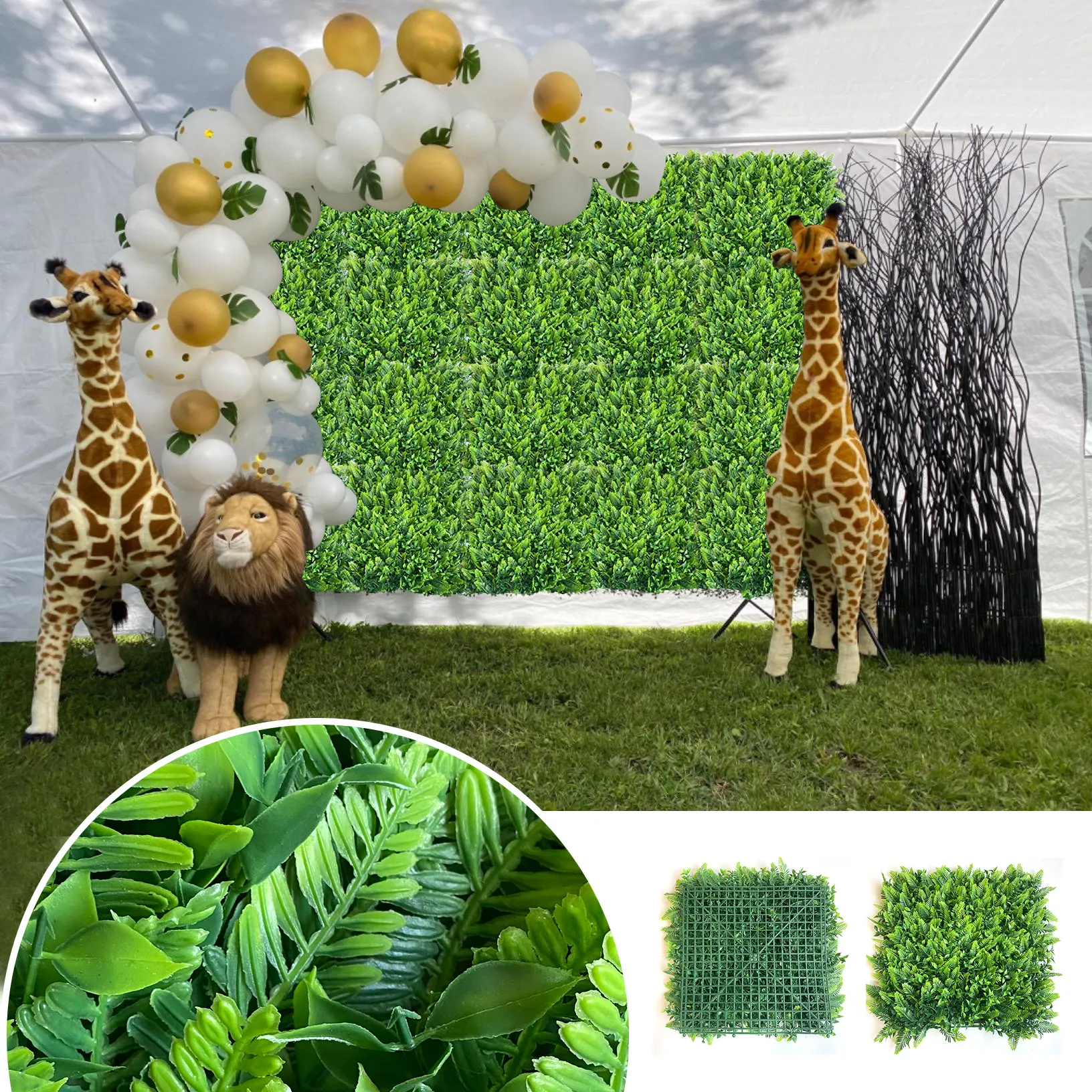 Supplies high quality artificial follaje hedge hanging garden decoration