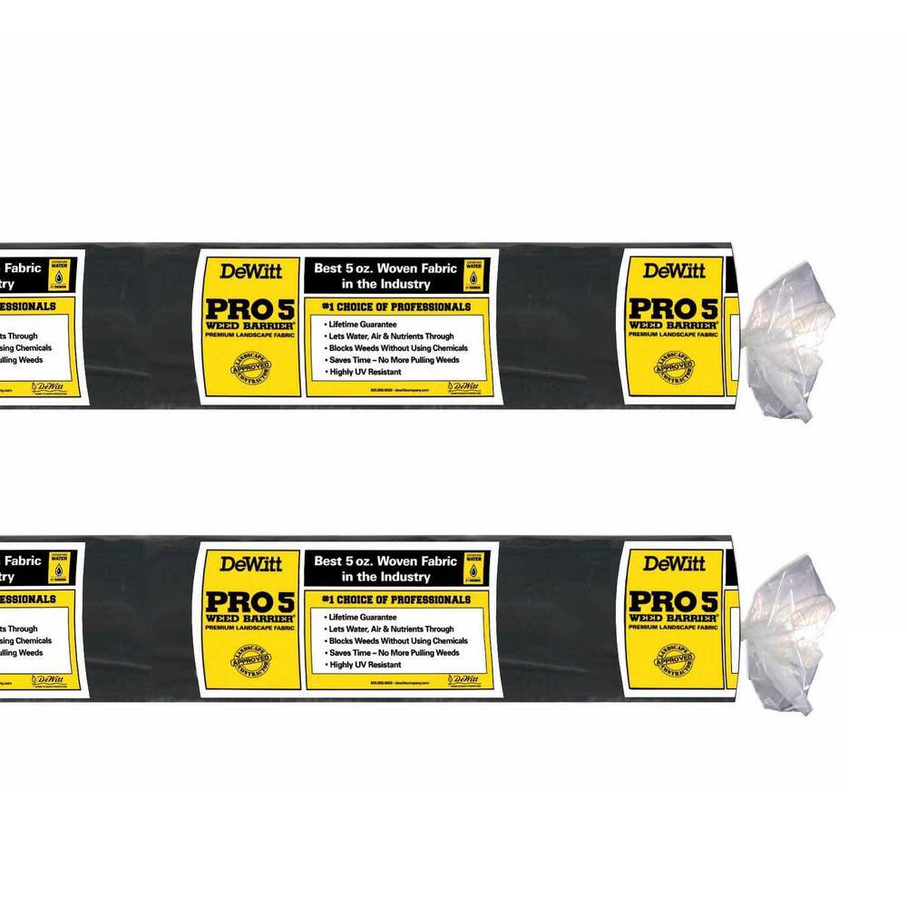 PRO 5 WEED BARRIER P6 6 ft. x 250 ft. 5 oz. Pro 5 Landscape Weed Barrier Fabric (2-Pack) 2 x DWT-P6