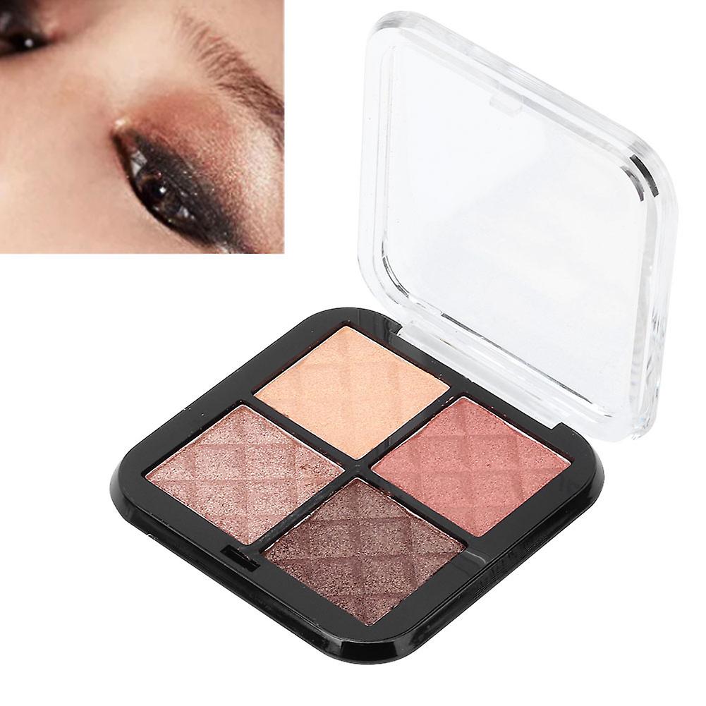 Fashionable Glitter Four Colors Eye Shadow Palette Powder Matte Waterproof Pigment(#01)