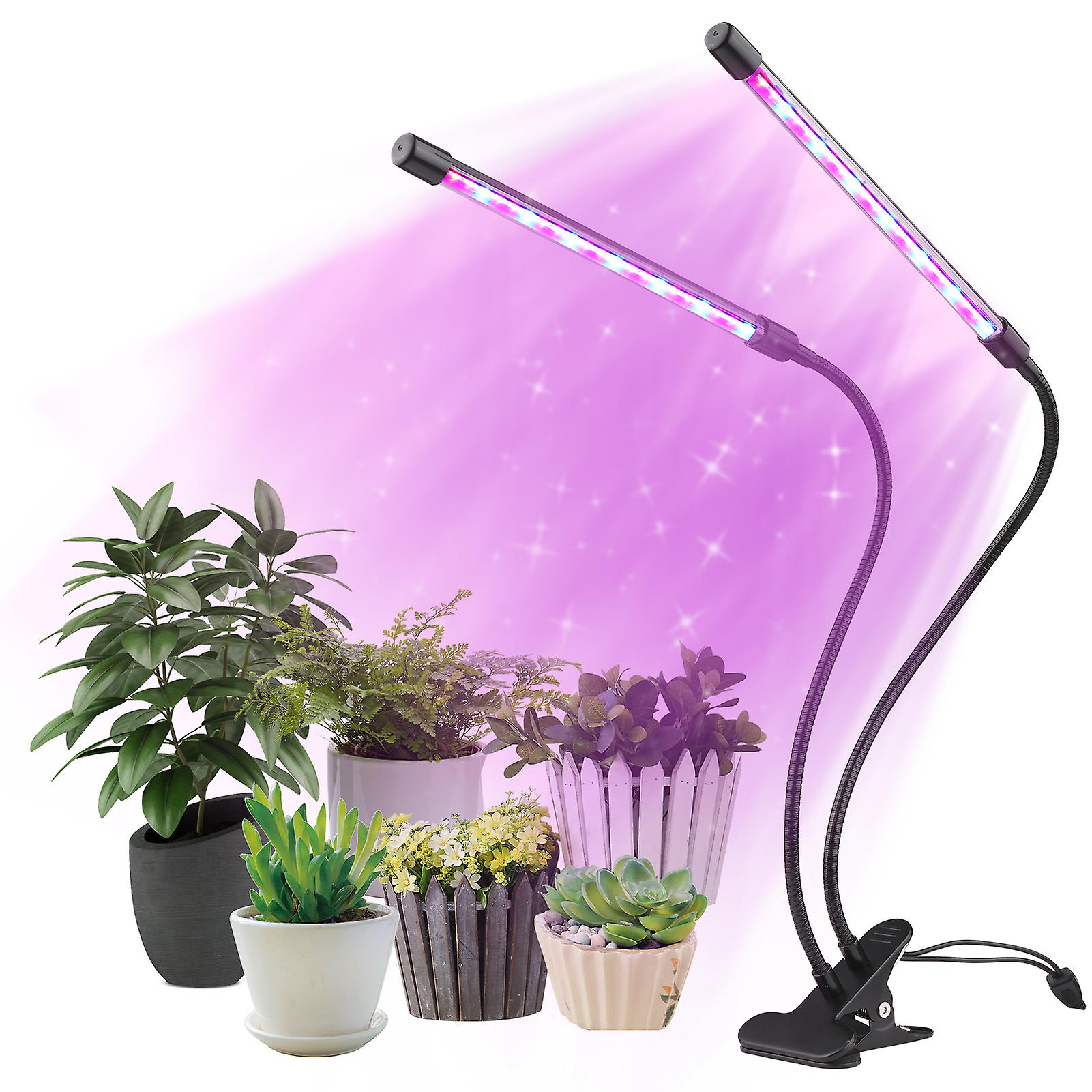 Black Grow Light For Indoor Plants 42 Leds Plant Growing Light 10 Dimmable Levels 3/9/12h Timer 3 Lighting Modes Compact Growth Lamp For Plants Flower