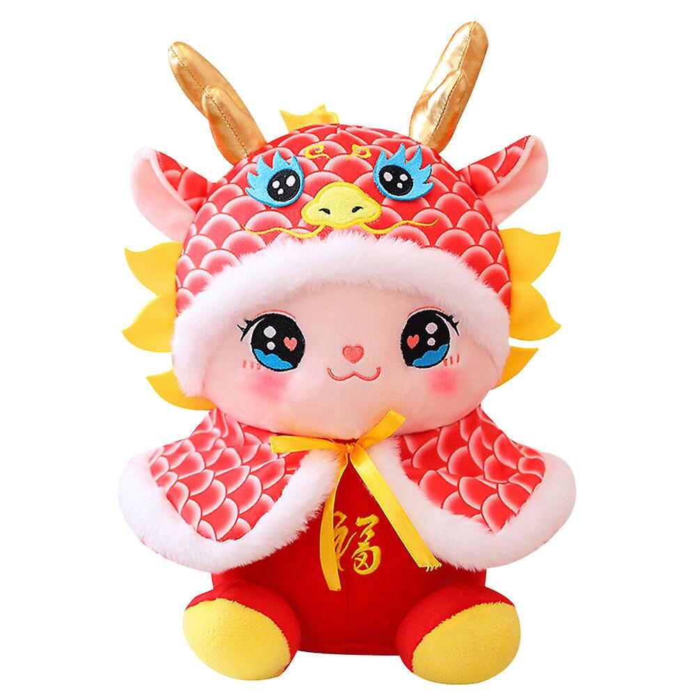 Stuffed Dragon Doll Toy Zodiac Plush Dragon Toy Chinese New Year Dragon Mascot Doll Decor